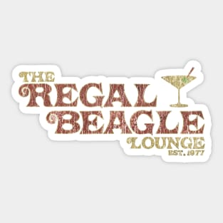 the regal beagle lounge 1977 Sticker